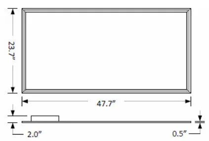 35W - 2X4 LED Flat Panel - DIM - 4000k or 5000k - 120/277v - DLC Premium