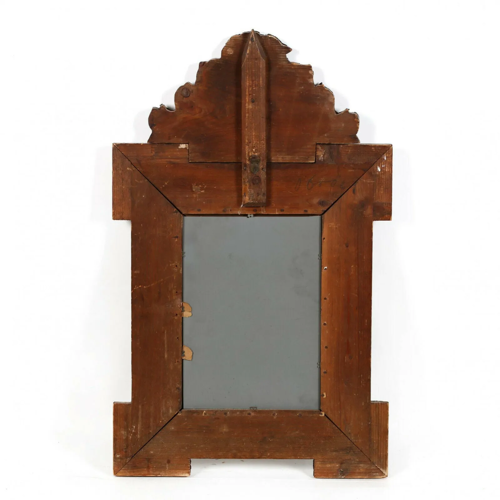 Antique Mirror, Ornate, Continental Repousse, Pine, 1800s, Gorgeous!!