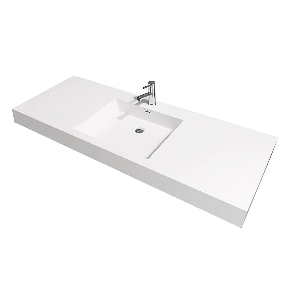 Axa 60 inch Single Bathroom Vanity in Dove Gray