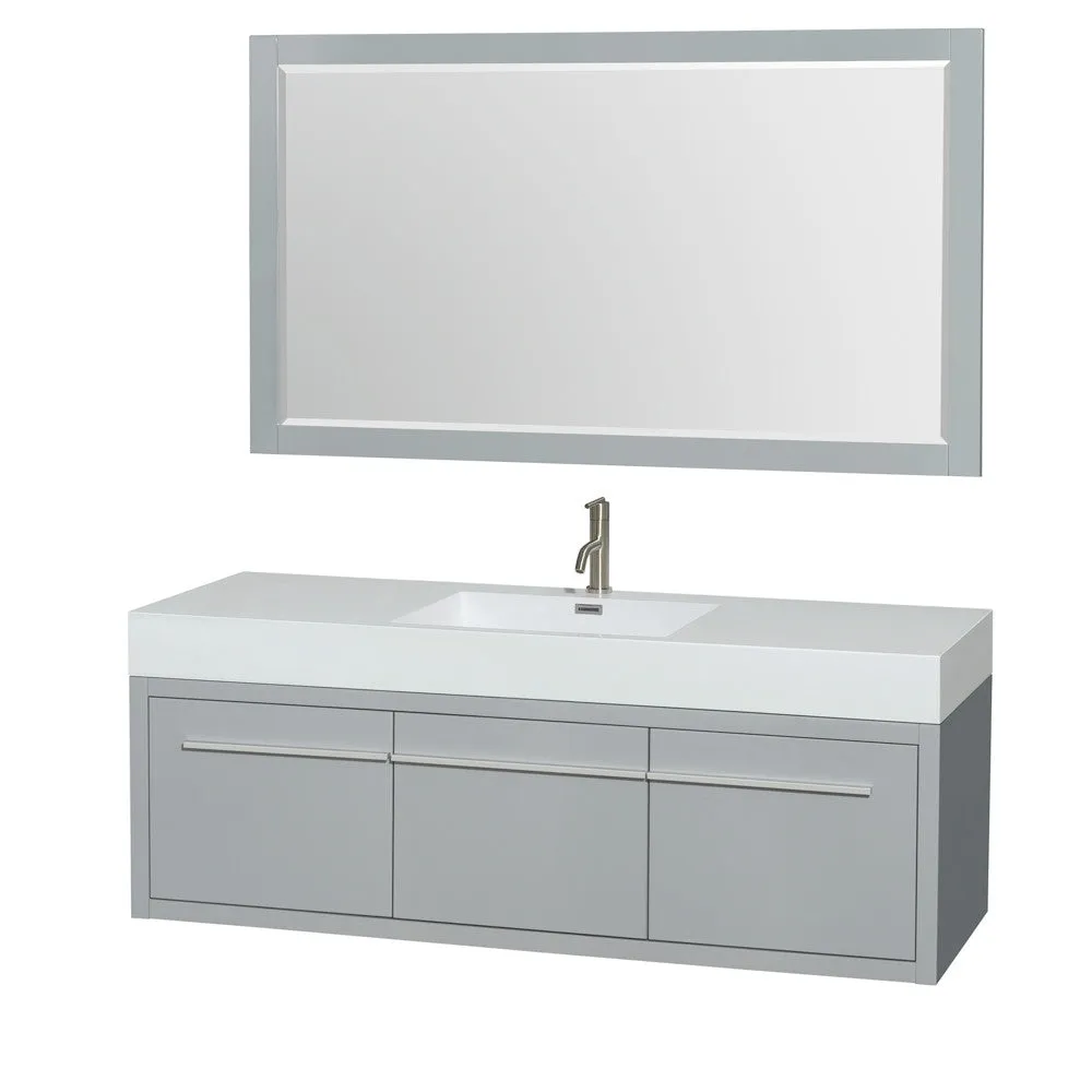 Axa 60 inch Single Bathroom Vanity in Dove Gray