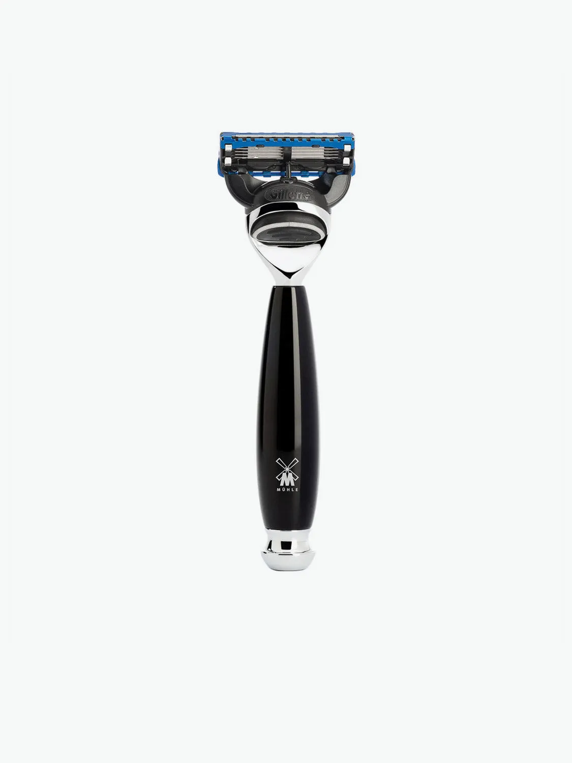 Black Fibre Brush and Gillette Fusion Blade Razor