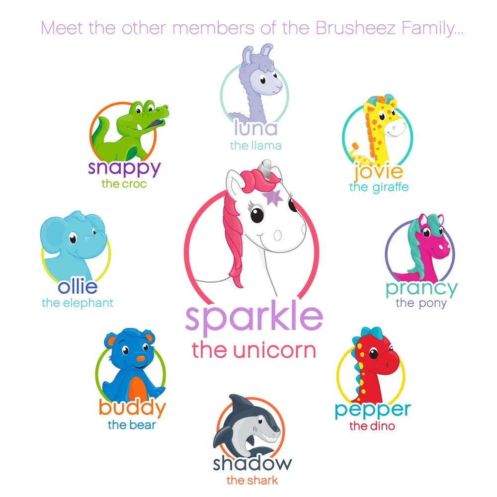 Brusheez® Kids’ 2-Pack Replacement Brush Heads - Sparkle the Unicorn