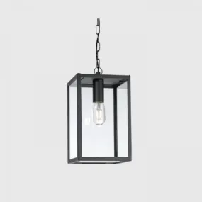 Caged Black Exterior Pendant Light