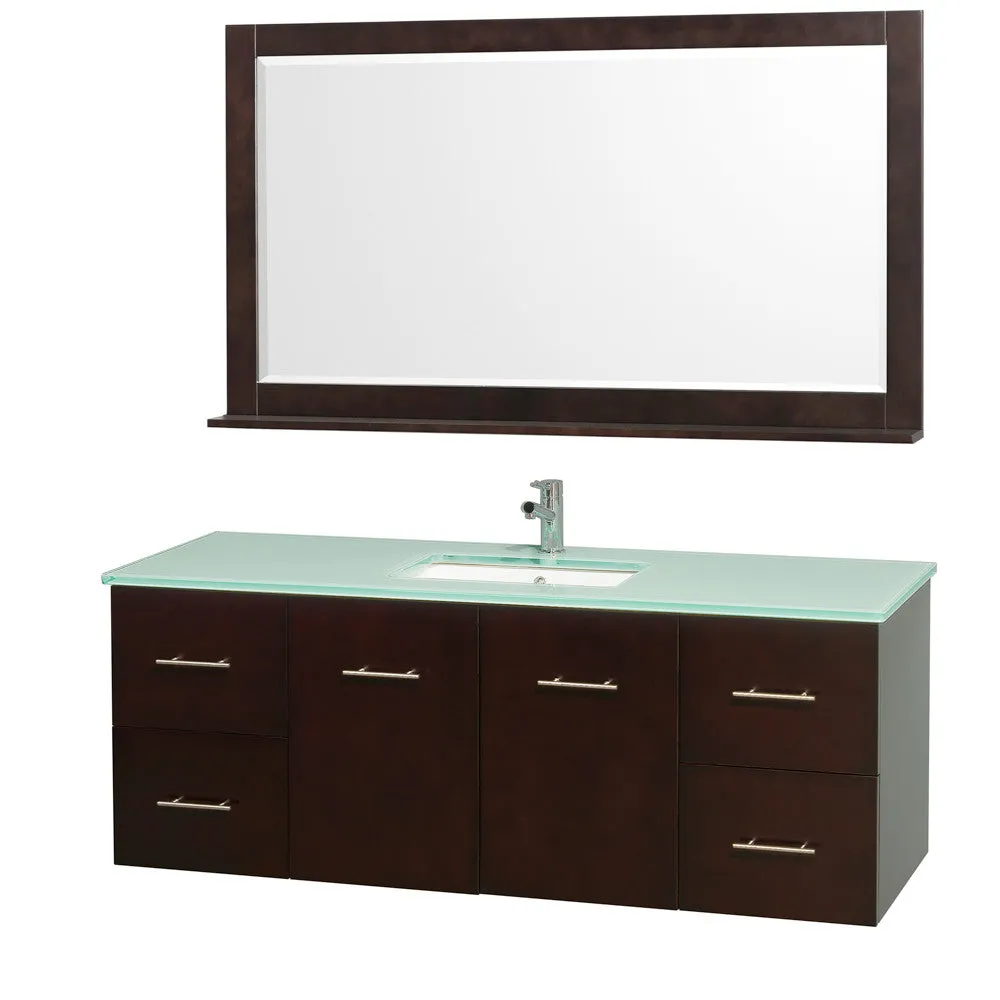 Centra 60 inch Single Bathroom Vanity Set -Espresso