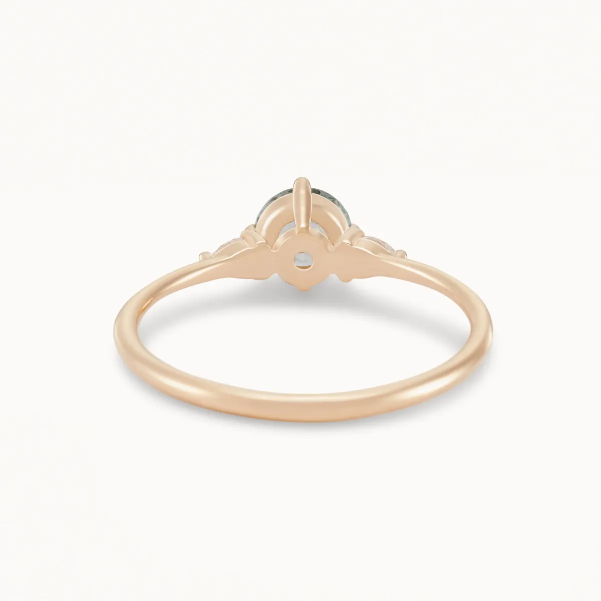 connected souls one-of-a-kind - 14k yellow gold ring, sky blue sapphire