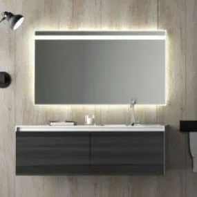 DAZZLIZE MIRROR led wall mirror with three colour-setting light touch sensor and modern and stylish wall mirror for bedroom, bathroom, and makeup area and size -(24x30)-inch-W12.