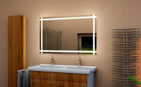 DAZZLIZE MIRROR led Wall Mirror with Three Colour-Setting Light Touch Sensor and Modern and Stylish Wall Mirror for Bedroom, Bathroom, and Makeup Area and Size -(24x30)-inch-W3.