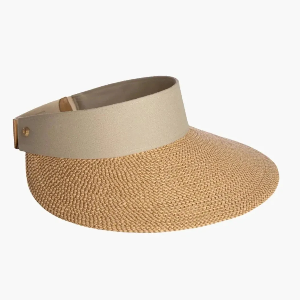 Eric Javits Champ II 12164 Visor Sun Hat in Peanut