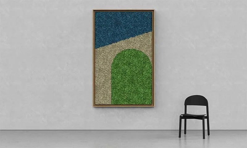 Geometric Framed Moss Wall Art (Series E)