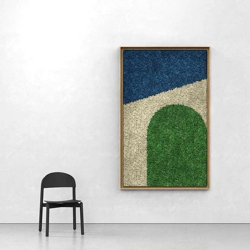 Geometric Framed Moss Wall Art (Series E)