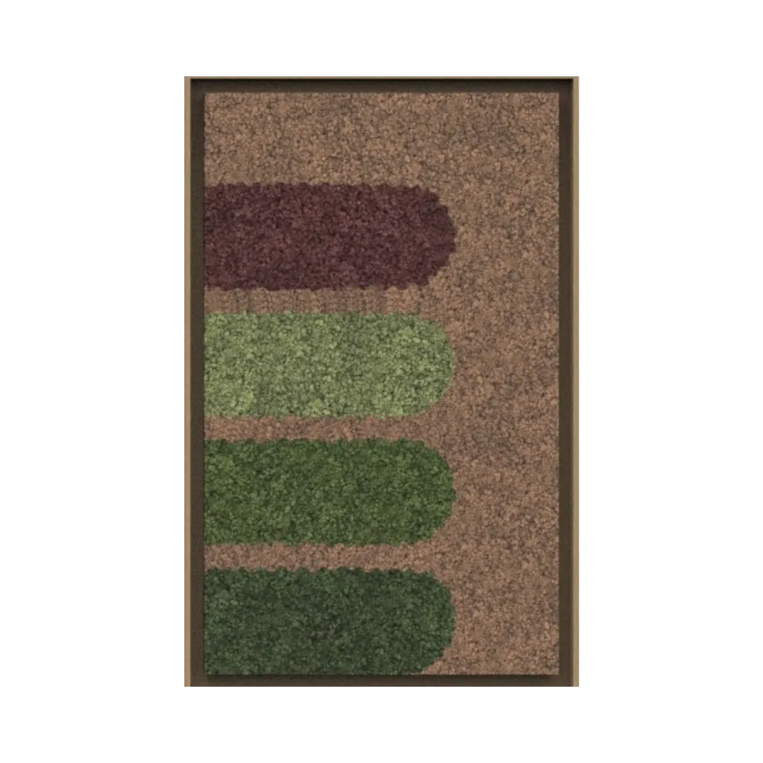 Geometric Framed Moss Wall Art (Series F)