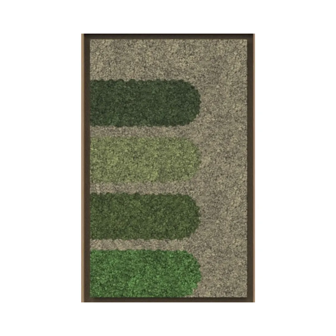 Geometric Framed Moss Wall Art (Series F)