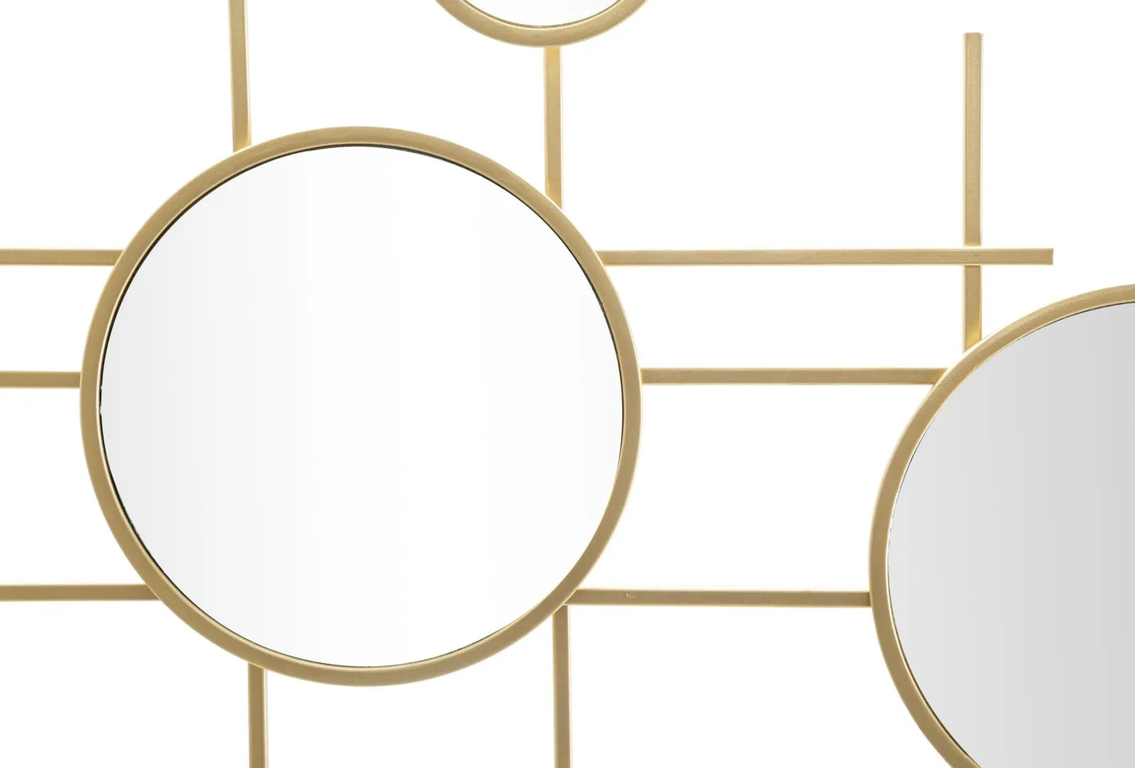 Golden Metal Small Round Wall Mirrors