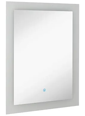 Hamilton Hills 24x32 Inch Contemporary Backlit Rubber Glass Rectangular Mirror