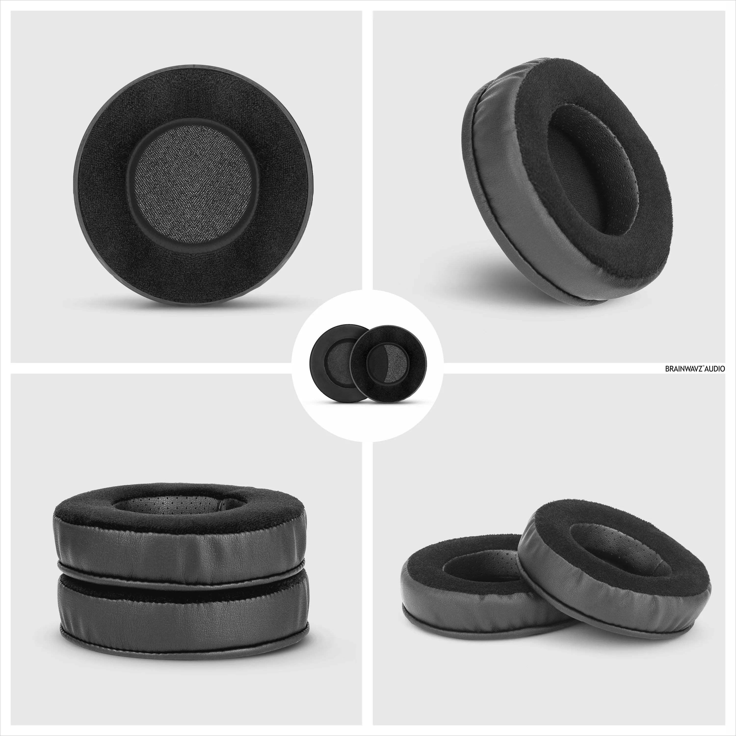 Headphone Memory Foam Earpads - Round - Hybrid