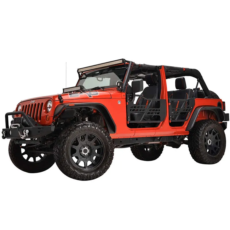 Jeep Half Tube Doors with Side View Mirror for 2007-2018 Wrangler JK JKU | Beast Style