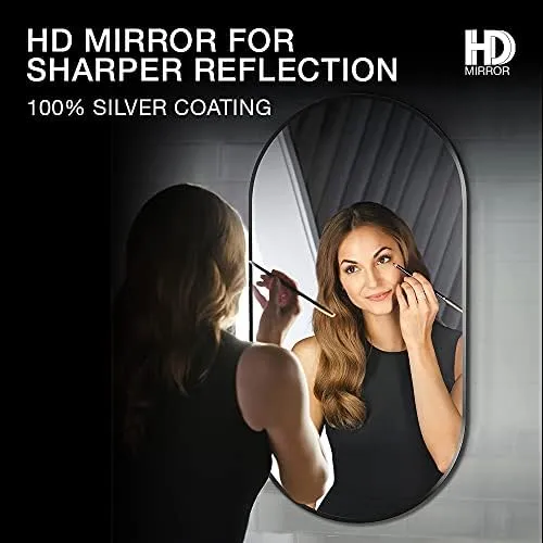 Kohler Essential 20" * 40" (50.9cm x 101.7 cm) Capsule Decorative HD Mirror, Matte Black, Silver Coated (K-26051-BLL)