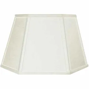 Large Linen Lamp Shades, White