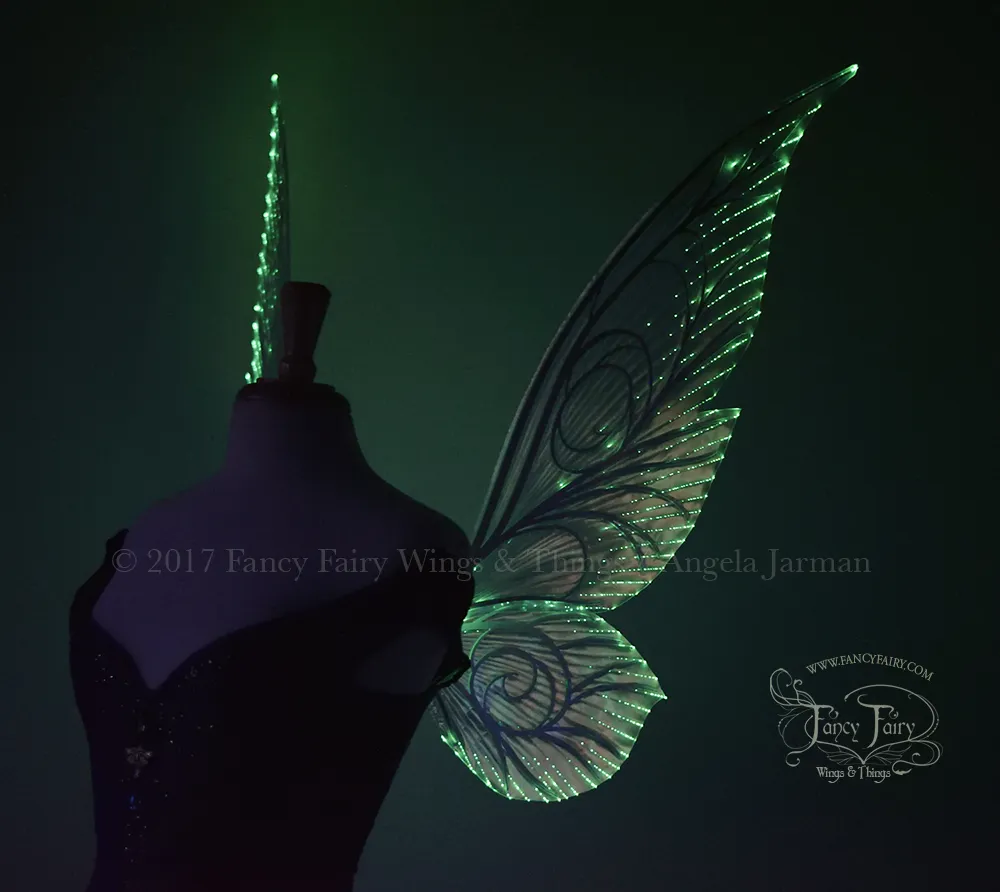 Made to Order Platinum Edition Light Up Fairy Wings - Halloween season delivery