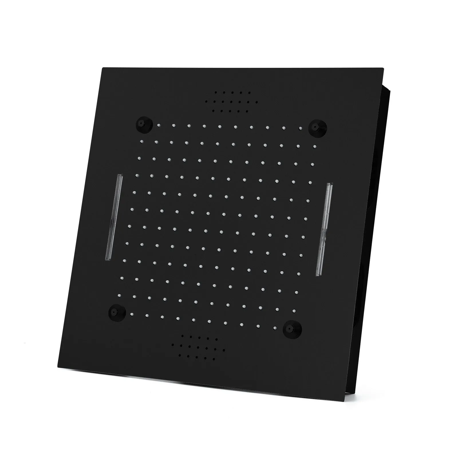 MONACO BLACK | 20"x 20" Complete Luxury LED Music shower set Rainfall , Waterfall, Mist Spray 6x Body Jets