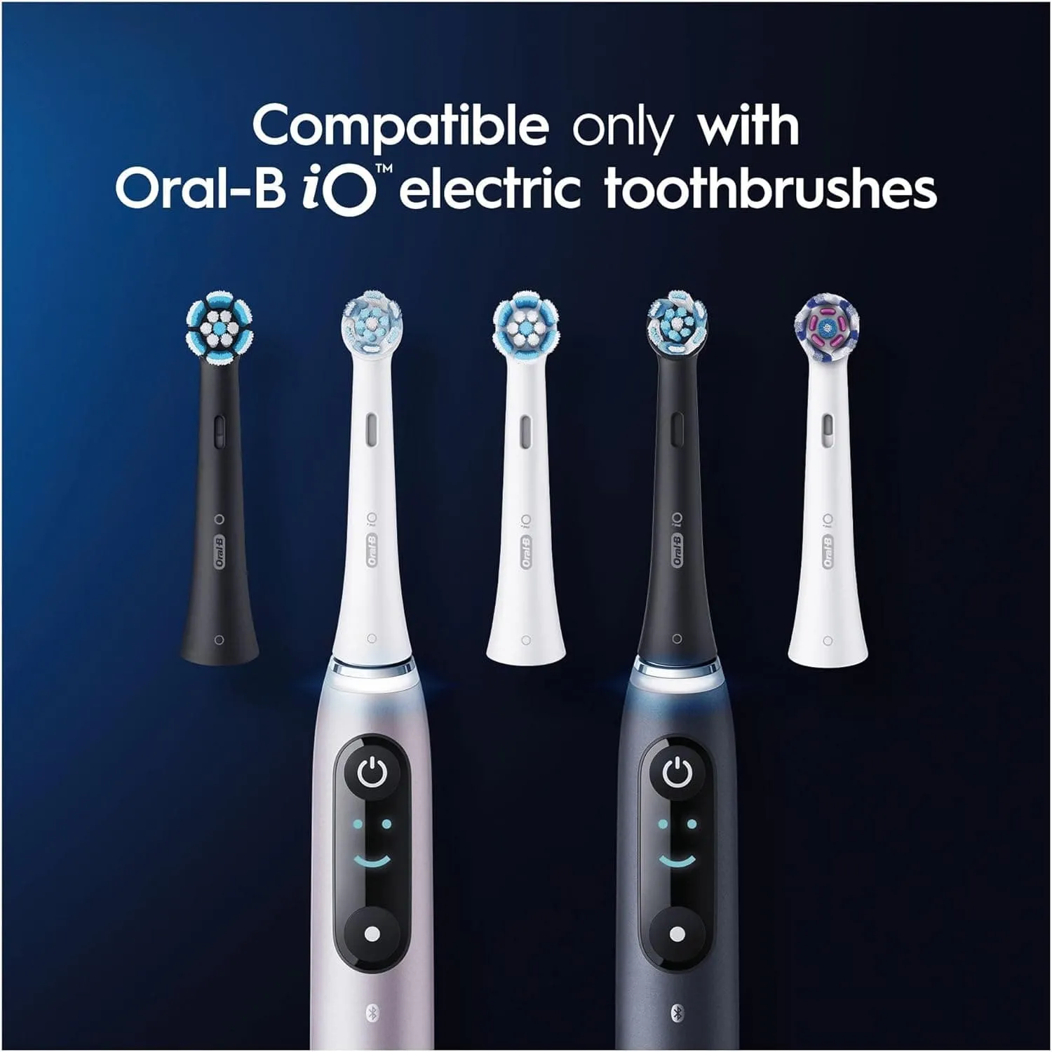 Oral-B iO Ultimate Clean Electric Toothbrush Head, Pack of 8, Black