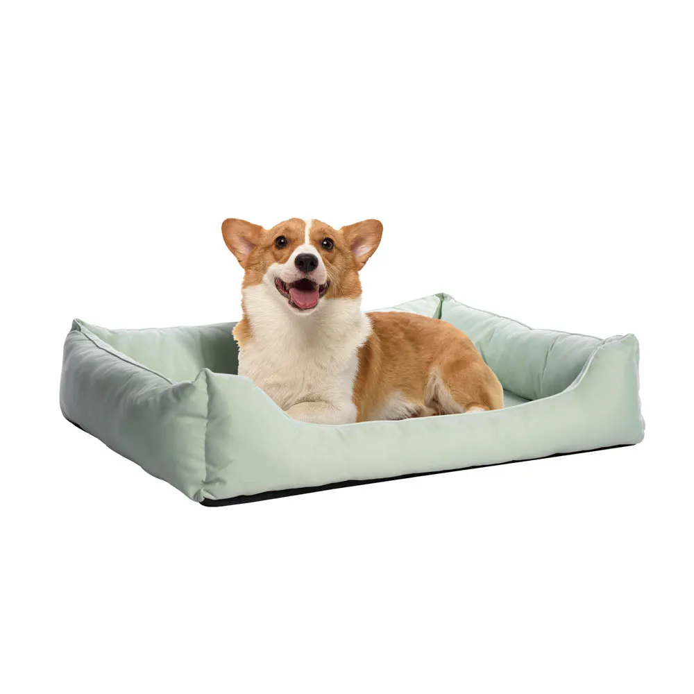 Ovios Orthopedic Supportive 3-Size Dog Bed with Olefin Fabric and Non-slip Bottom, Dog-Friendly