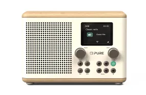 Pure Classic H4 DAB  FM Portable Digital Radio with Bluetooth Cotton White