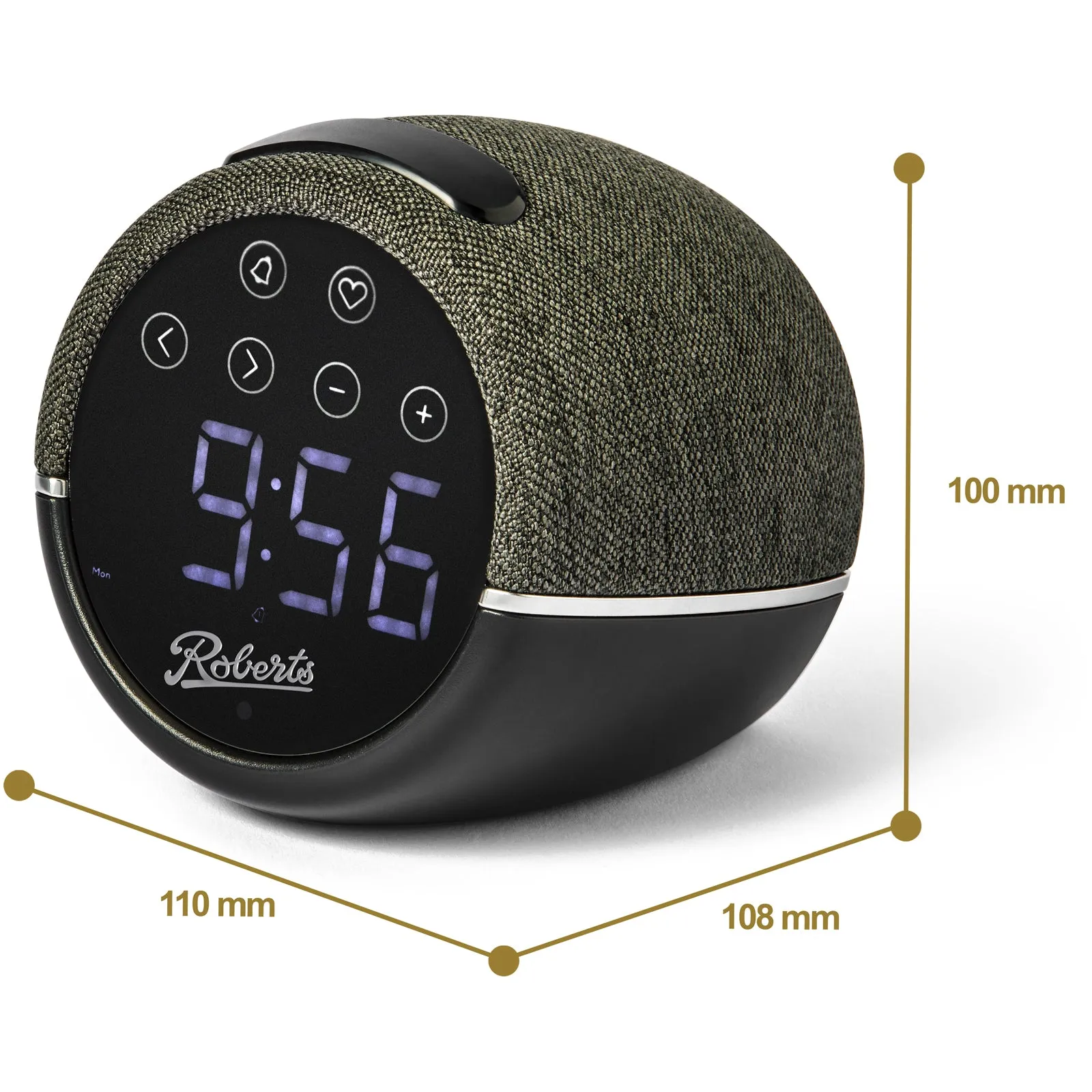 Roberts ZEN FM Alarm Clock Radio - Black