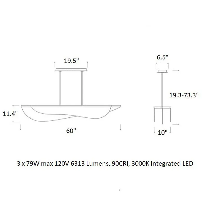 Sean Lavin Nyra Linear Suspension Light